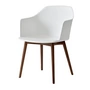 & Tradition - Rely Armchair HW76, noyer laqué / blanc