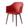 & Tradition - Rely Armchair HW76, noyer laqué / vermillon