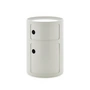 Kartell - New Big Componibili 2 conteneur, H 61,5 cm, blanc