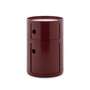 Kartell - New Big Componibili 2 conteneur, H 61,5 cm, bordeaux
