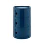 Kartell - New Big Componibili 3 conteneur, H 69,5 cm, bleu