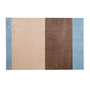 tica copenhagen - Stripes Horizontal Tapis, 60 x 90 cm, ivory / sand / blue