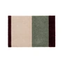 tica copenhagen - Stripes Horizontal Tapis, 40 x 60 cm, green / ivory / bordeaux