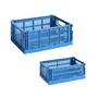 HAY - Colour Crate Panier M + S, electric blue, recycled