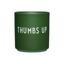 Design Letters - AJ Favourite Tasse en porcelaine, Thumbs up / verte