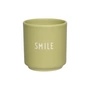 Design Letters - Mini-tasse en porcelaine, Smile / vert
