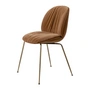 Gubi - Beetle Soft Dining Chair, rembourrage intégral, laiton antique / Sunday (112)