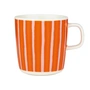 Marimekko - Oiva Piccolo Tasse avec anse, 400 ml, blanc / rose / orange