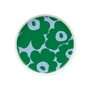 Marimekko - Oiva Unikko Assiette Ø 20 cm, blanc / vert / bleu clair