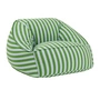 Nobodinoz - Ziggy Fauteuil-sac (pour adultes), green blue stripes