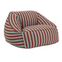 Nobodinoz - Ziggy Fauteuil-sac (pour adultes), red teal green stripes