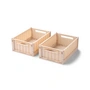 LIEWOOD - Weston Boîte de rangement, 25 x 18 x 9,5 cm, apple blossom (lot de 2)