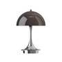 Louis Poulsen - Panthella 160 Portable V3 Lampe de table à LED rechargeable, chromée / opale originale brune