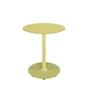 HOUE - Pico Table de jardin, Ø 64 cm, piétement rond, lemon zest