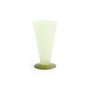 HAY - Conical Vase S, Ø 9,6 x H 18 cm, vert clair et citron foncé