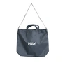 HAY - Grid Crossover Bag M, bleu foncé
