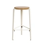 TipToe - MI LOU Tabouret de bar, chêne / cream white