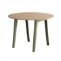 TipToe - NEW MODERN Table de salle à manger Ø 110 cm, chêne / vert kaki