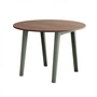 TipToe - NEW MODERN Table de salle à manger Ø 110 cm, noyer / gris eucalyptus
