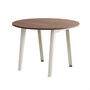 TipToe - NEW MODERN Table de salle à manger Ø 110 cm, noyer / cream white