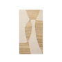 Broste Copenhagen - Tapis « Lumi », 70 x 140 cm, blanc / naturel