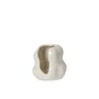 Broste Copenhagen - Hekla Bougeoir, Ø 9,5 x H 10 cm, white cream, glossy