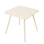 Fermob - Luxembourg Table, carrée (4 pieds), 80 x 80 cm, beige latté