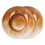 HKliving - Chef Ceramics Assiette à pâtes, Ø 28 cm, rustic cream/brown (set de 2)