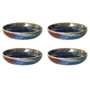 HKliving - Chef Ceramics Assiette creuse, Ø 21,5 cm, rustic blue (set de 4)