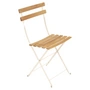Fermob - Bistro chaise pliante Naturel, beige latte