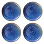 HKliving - Chef Ceramics Assiette, Ø 26 cm, rustic blue (set de 4)
