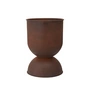 Ferm Living - Hourglass Pot de fleurs moyen, Ø 40 x H 59 cm, rouille