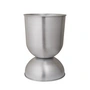 Ferm Living - Hourglass Pot de fleurs large, Ø 50 x H 73 cm, aluminium