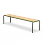 HOUE - Banc de jardin AVANTI, long, pin / vert olive