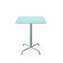 HOUE - Pico Table de jardin, 60 x 60 cm, piétement 4 étoiles, bleu glacier