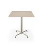HOUE - Pico Table de jardin, 70 x 70 cm, piétement 4 étoiles, beige