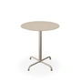 HOUE - Pico Table de jardin, Ø 64 cm, piétement 4 étoiles, beige