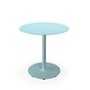 HOUE - Pico Table de jardin Ø 74 cm, piétement rond, bleu glacier