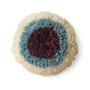 HKliving - Fluffy Coussin, Ø 40 cm, eye catcher