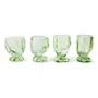 HKliving - Verres (Nienke Sikkema), peridot (set de 4)