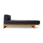 HKliving - Teak Outdoor Daybed, burnt sky