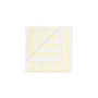Blomus - Arto Serviette 100 x 50 cm, rayures larges, white / transparent yellow