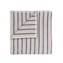 Blomus - Arto Serviette de bain, 140 x 70 cm, rayures fines, moonbeam / mazarine blue