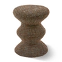 POLSPOTTEN - Zig Zag Tabouret, Soft, marron foncé