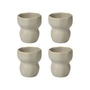 Broste Copenhagen - Tasses « Limfjord » 200 ml, gris clair (lot de 4)
