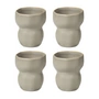 Broste Copenhagen - Tasses « Limfjord » 350 ml, gris clair (lot de 4)