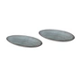 Broste Copenhagen - Plateau de service ovale S « Nordic Sea », 22 x 13,6 cm (lot de 2)