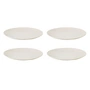 Broste Copenhagen - Assiettes plates « Nordic Vanilla », Ø 26 cm (lot de 4)