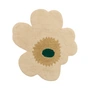 Marimekko - Tapis de bain Unikko, 73 x 74 cm, hay / sable / émeraude