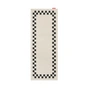 Fatboy - Carpretty Tapis d'extérieur, Catwalk, Check border, 80 x 200 cm, anthracite / crème